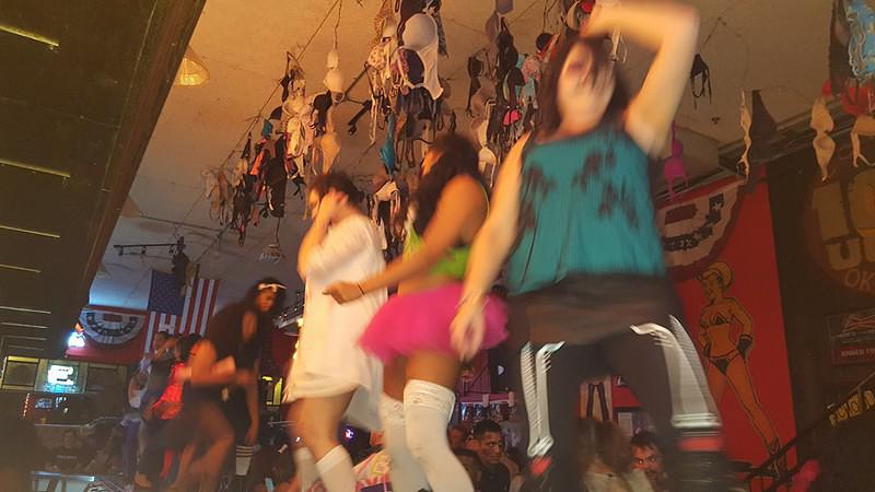 Girls on the bar